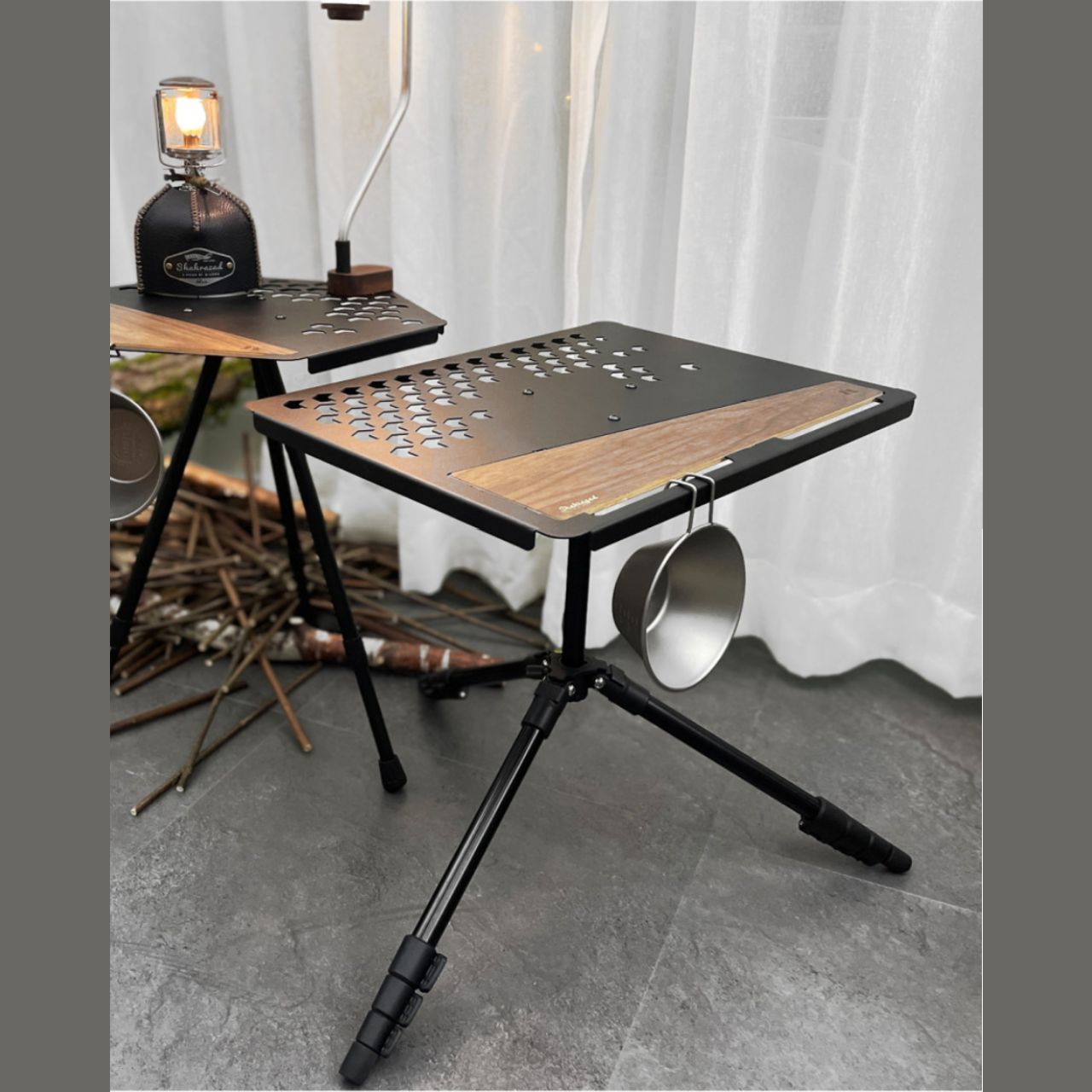 [Shahzarad] Tripod Camping Side table, lantern table, Made in Korea