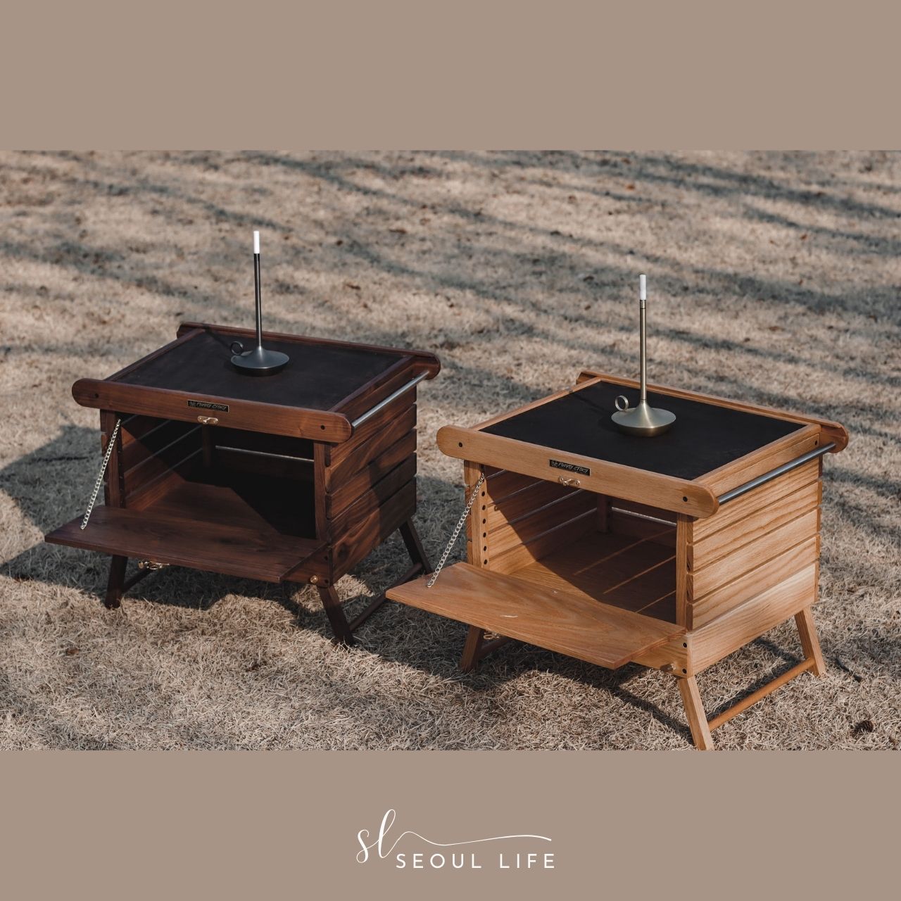 The Classical Box, Handcraft Outdoor Camping Table, Side Table