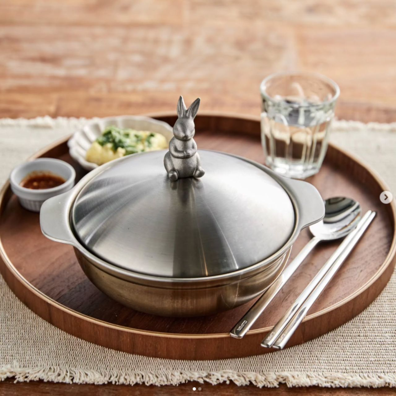 Rabbit Shabu shabu Pot, 20cm, 304 Stainless, Made in Korea