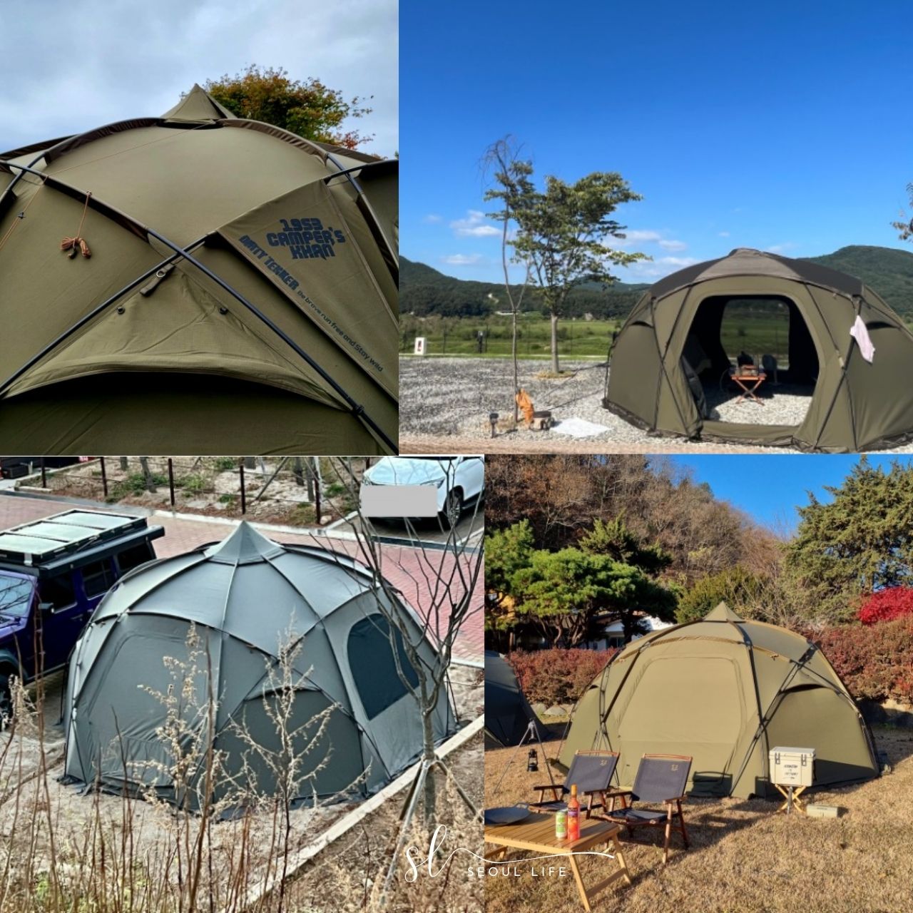 *Camperskan* Tenker 5M Octagon cotton blend (T/C) Tent/ Shelter, all-season, 4 people. Camping Equipment