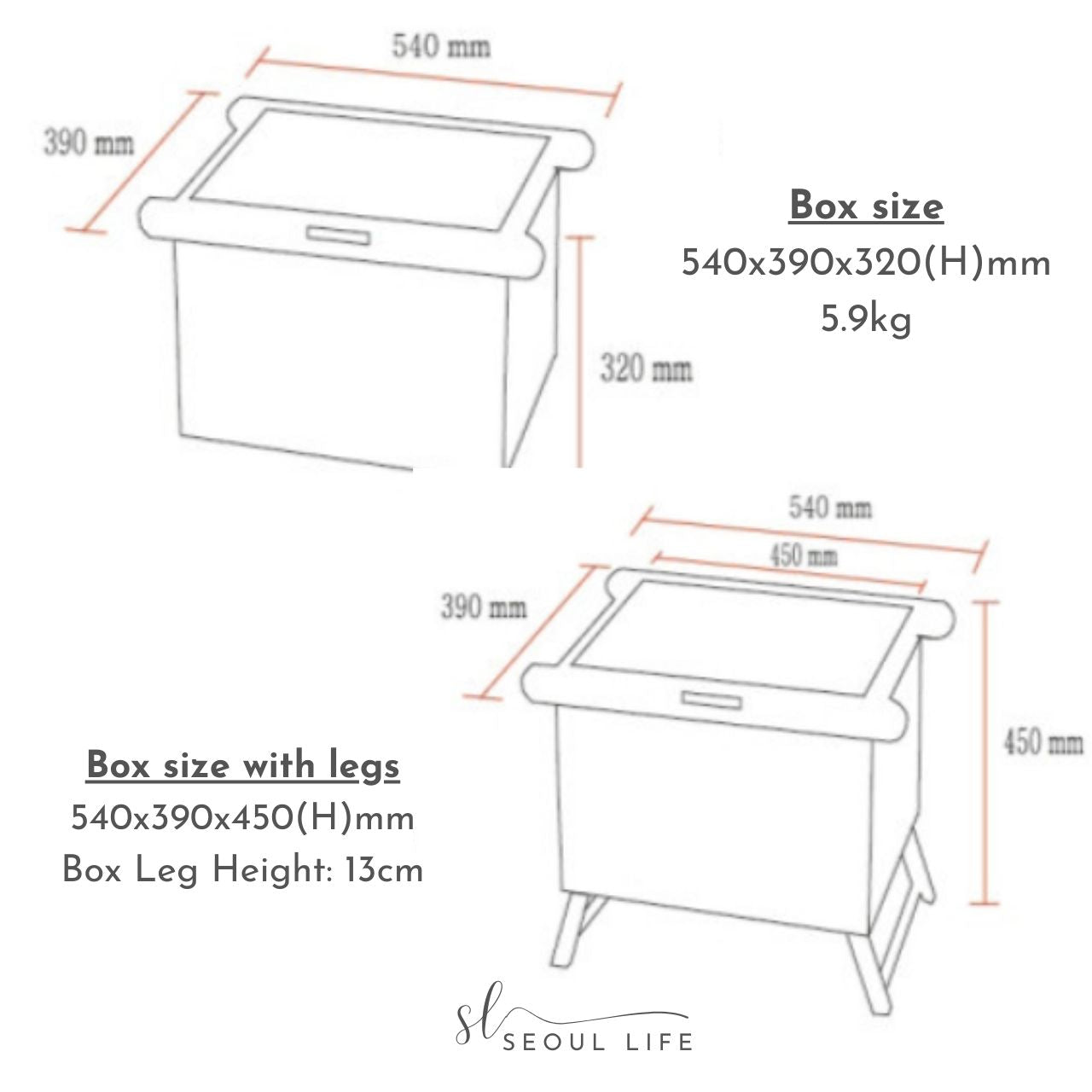 The Classical Box, Handcraft Outdoor Camping Table, Side Table