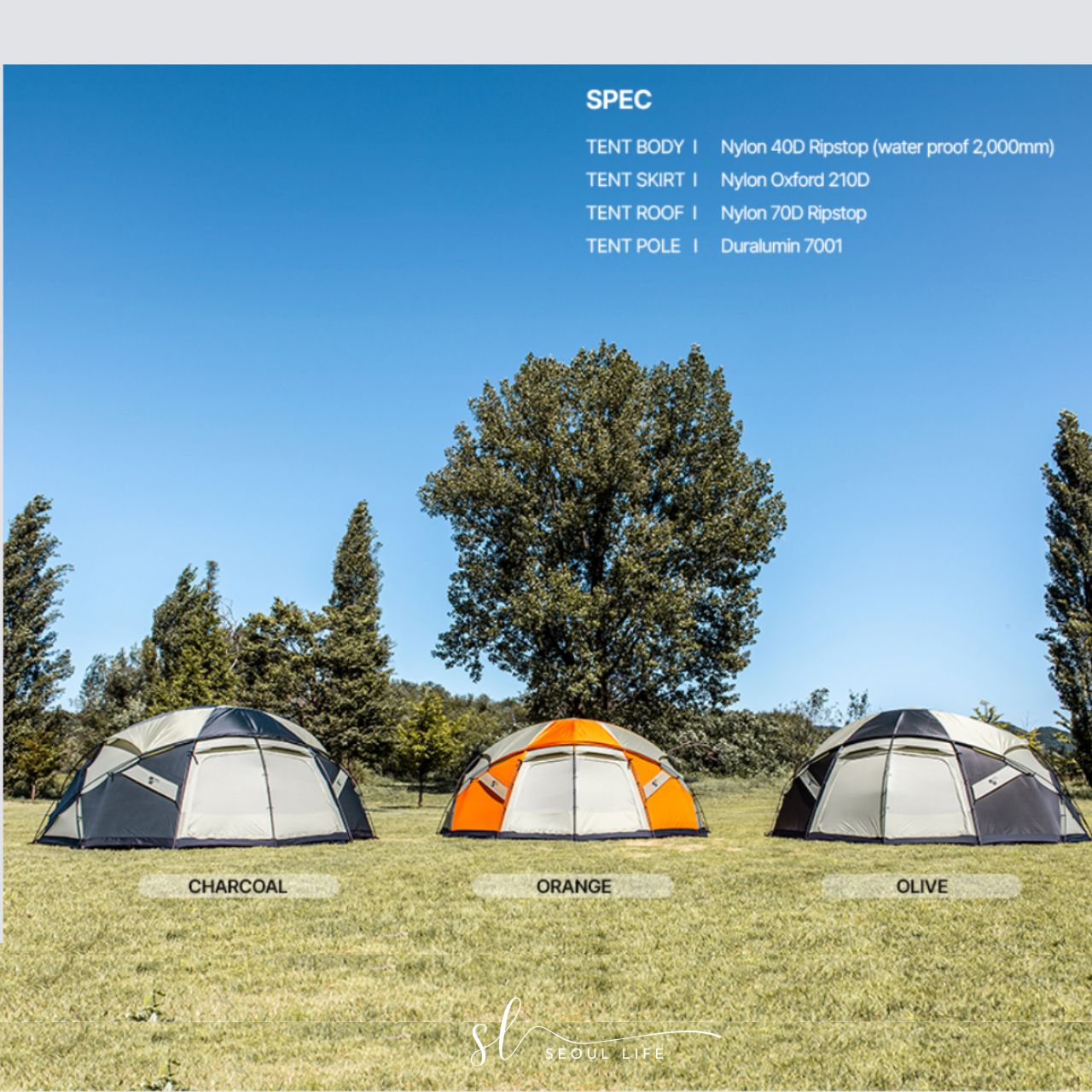 *Minimal Works* Big Ball R Shelter/ four seasons Dome Tent for 4-12 people. Outdoor Camping