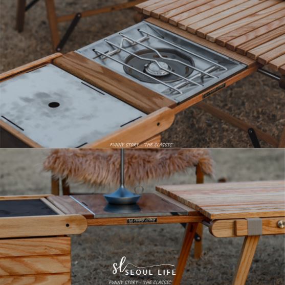 The Classical Box, Handcraft Outdoor Camping Table, Side Table