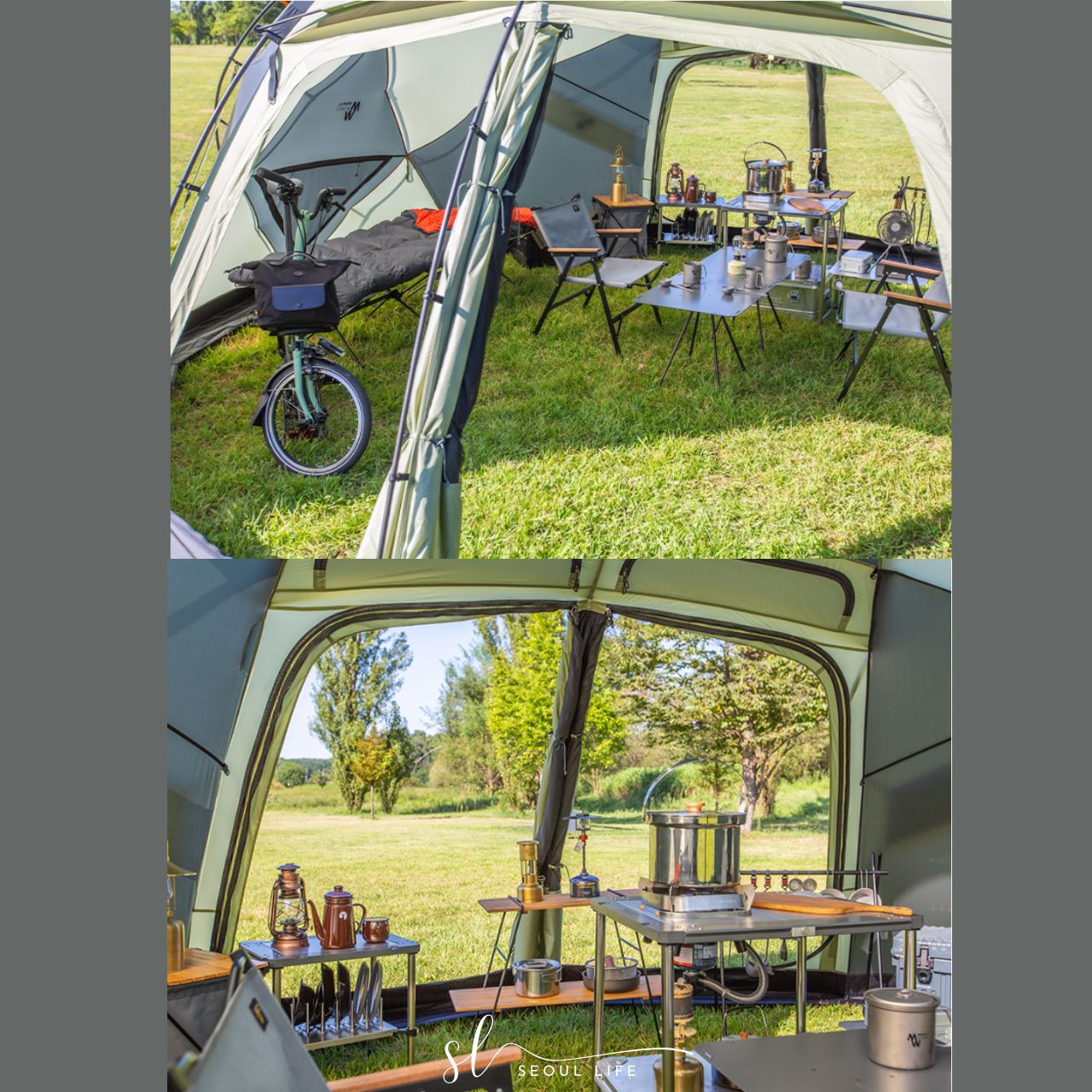 *Minimal Works* Big Ball R Shelter/ four seasons Dome Tent for 4-12 people. Outdoor Camping
