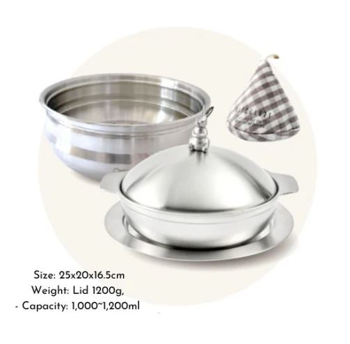 Rabbit Mutil function 20cm Pot & Lid & Steamer Plate Set