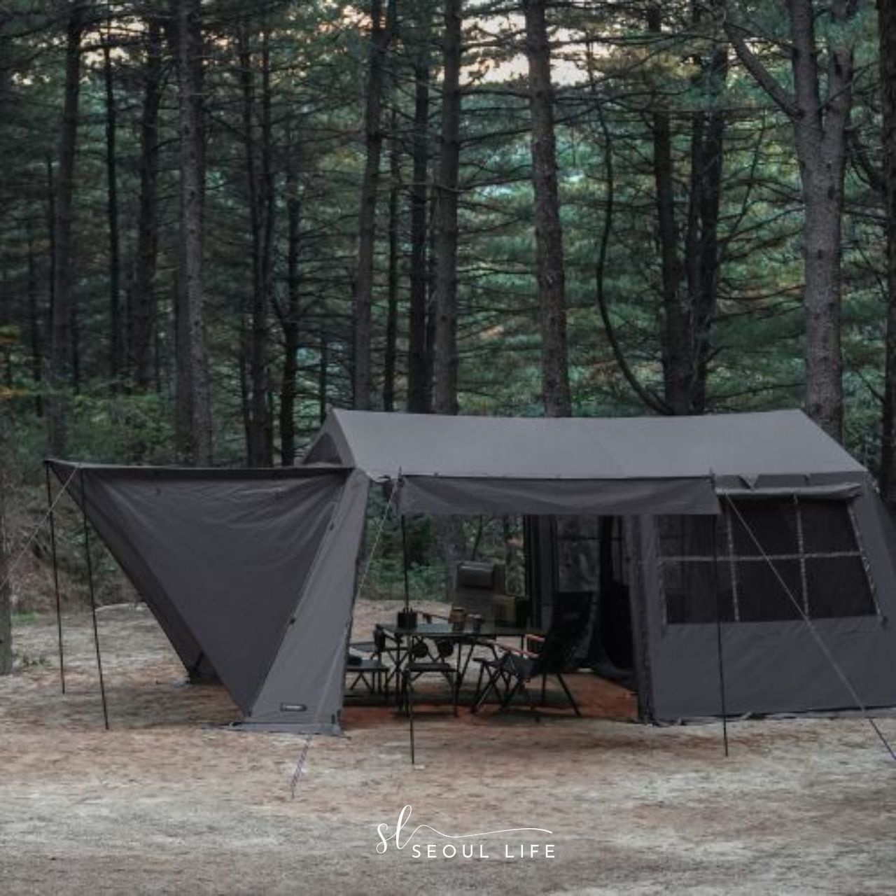 2 tarp shelter SeoulLife] KZM "Wide Field Oscar House" 2-in-1 Camping Tent, Tarp, Sh