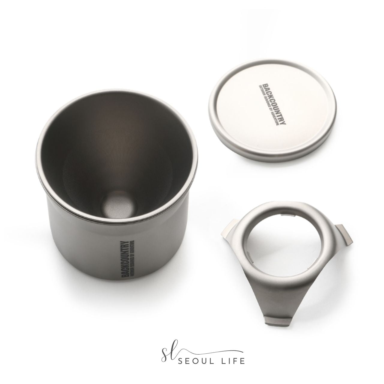 Titanium Coffee Maker for outdoors, Camping, Backpacking, Hiking, Traveling.