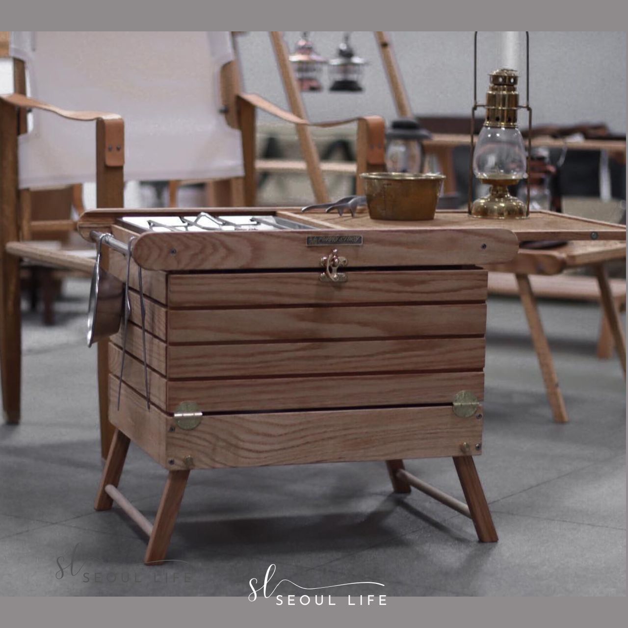 The Classical Box, Handcraft Outdoor Camping Table, Side Table