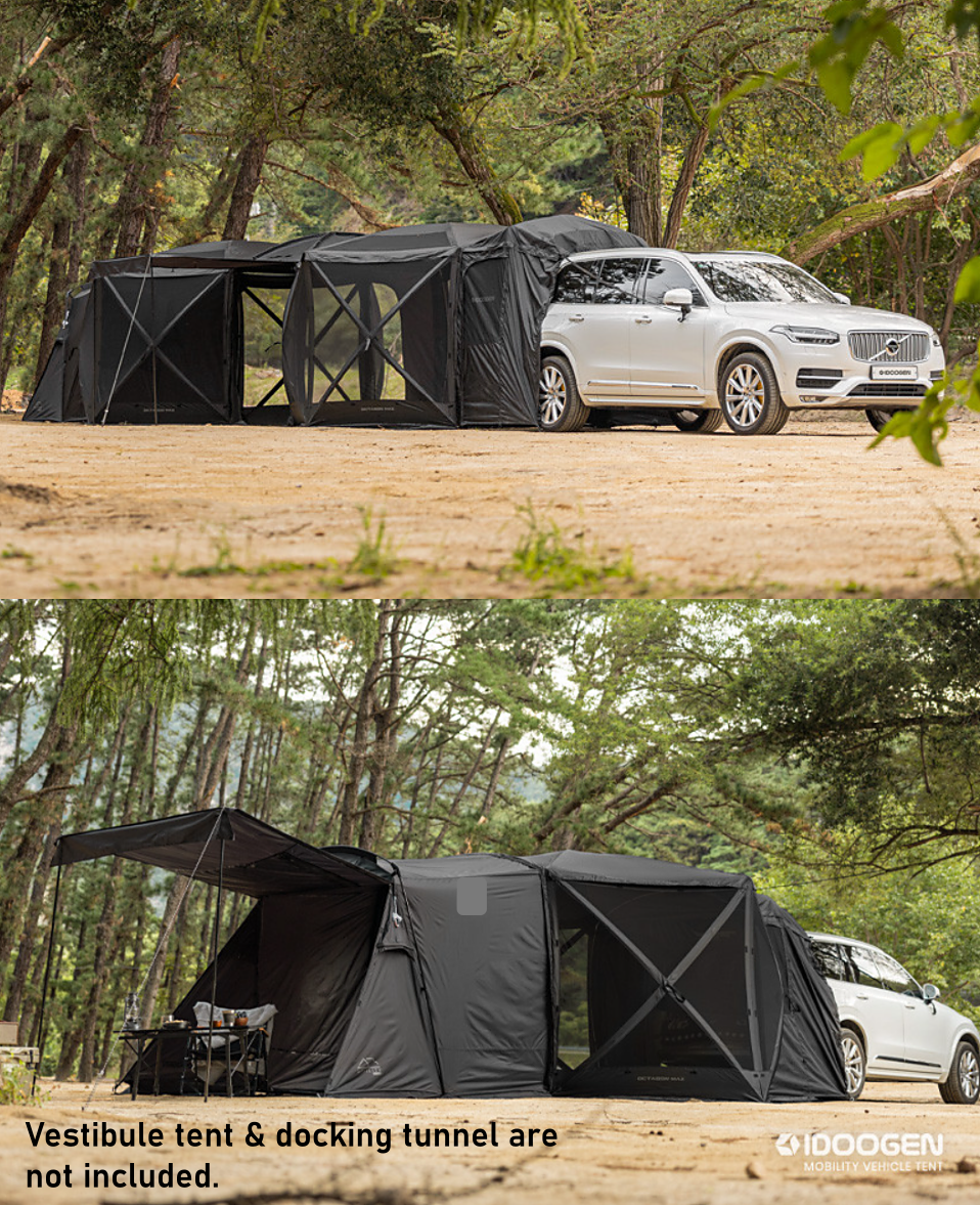"Idoogen" Octagon One-Touch Car Docking Tent & Shelf