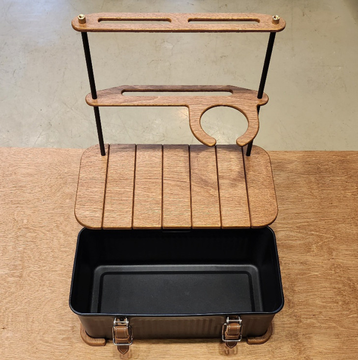 Foldable Wooden Board & Multi Coffee Dripper with additional Hanger Packages for Stanley Classic Lunchbox 9.4Liter-for camping