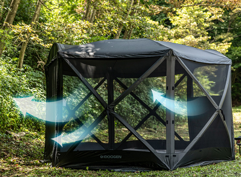 "Idoogen" Octagon One-Touch Car Docking Tent & Shelf for camping