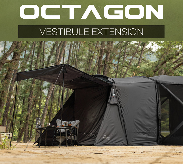 "Idoogen" Power Shield Tarf Fly Tent & Vestibule Tent for Octagon Car Docking Tent