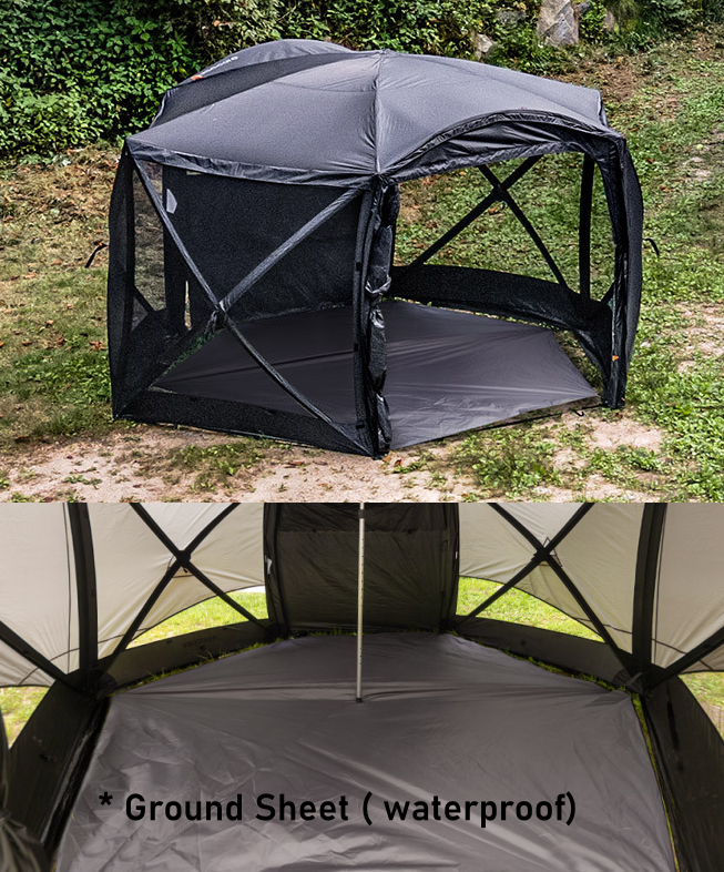 "Idoogen" TPU Sidewall Window & Ground Sheet & Docking tunnel for Octagon Car Docking Tent
