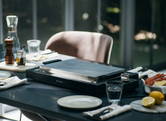 *BALMUDA* The Plate Pro, Clad Stainless Steel Plate & Griddle Pan Set for Outdoor
