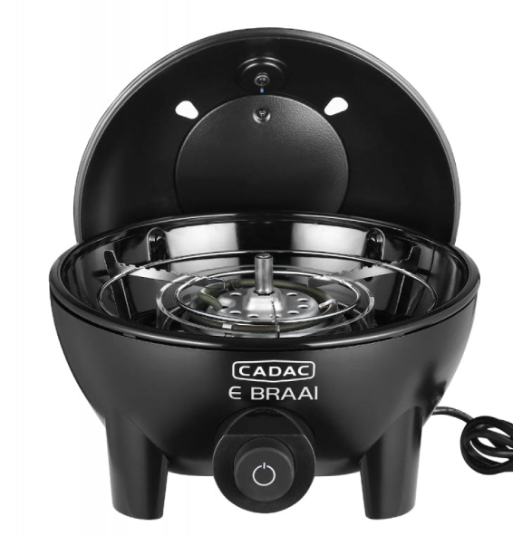 Cadac E Braai 40 Electric Grill, Powerful 2.3KW Heat Coil, Dome Style BBQ LId. Outdoor Camping