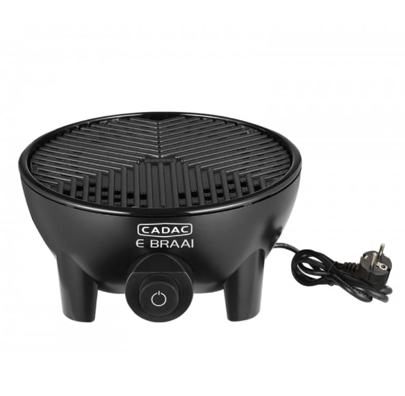 Cadac E Braai 40 Electric Grill, Powerful 2.3KW Heat Coil, Dome Style BBQ LId. Outdoor Camping