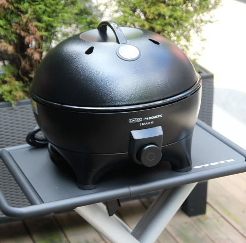 Cadac E Braai 40 Electric Grill, Powerful 2.3KW Heat Coil, Dome Style BBQ LId. Outdoor Camping