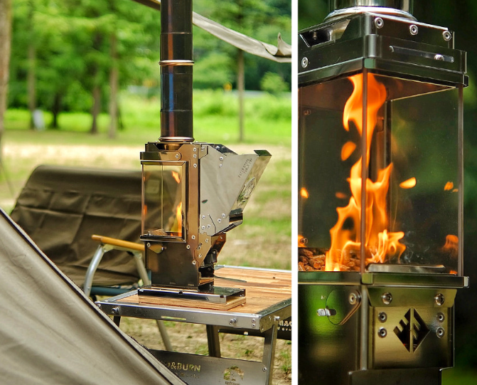 *Wood & Burn* Patio Stove TT for Outdoor Camping Pellet Burning.