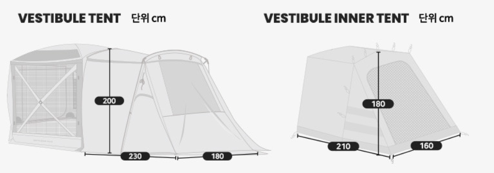 *Idoogen* Octagon MAX Car Docking Tent & Vestibule Tent ( Included Inner tent).