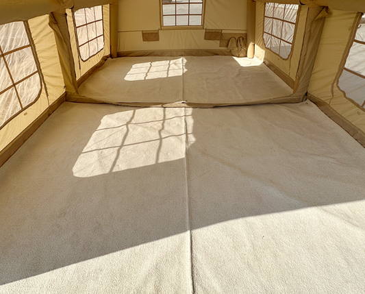 Carpet set for *COODY* Air Tent Familia/  KOALA Air Tent 7/ Ivory, Khaki colors