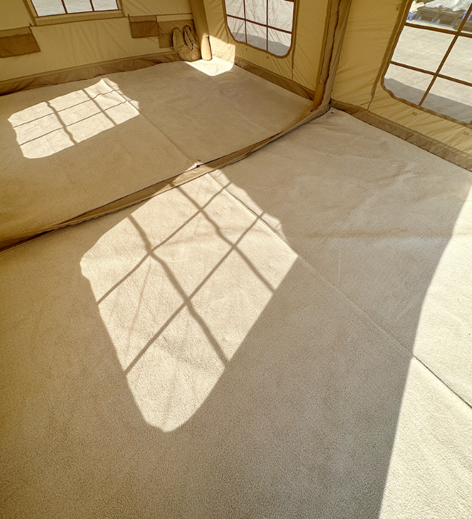 Carpet set for *COODY* Air Tent Familia/ KOALA Air Tent 7/ Ivory, Khaki colors