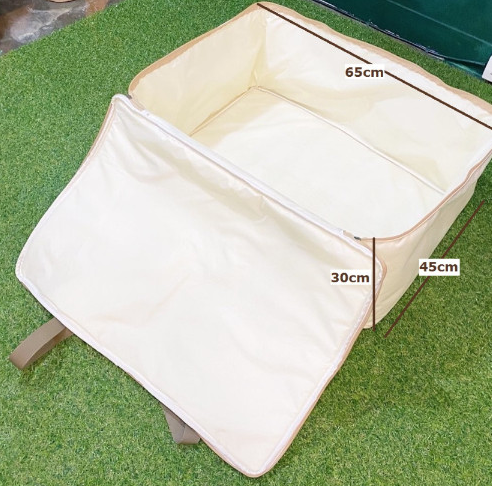 COODY Havena Air Tent用カーペットセット、アイボリー&ダークカーキカラー