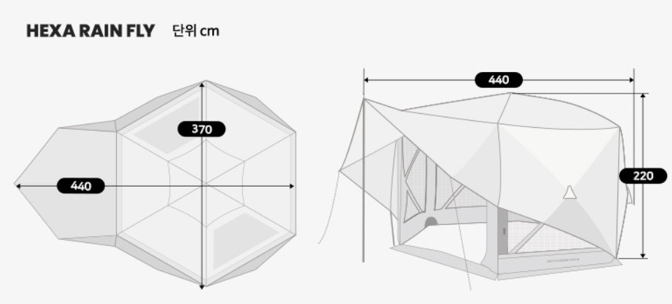 "Idoogen" Additional tent parts for Vantagon Max Car Docking Tent.