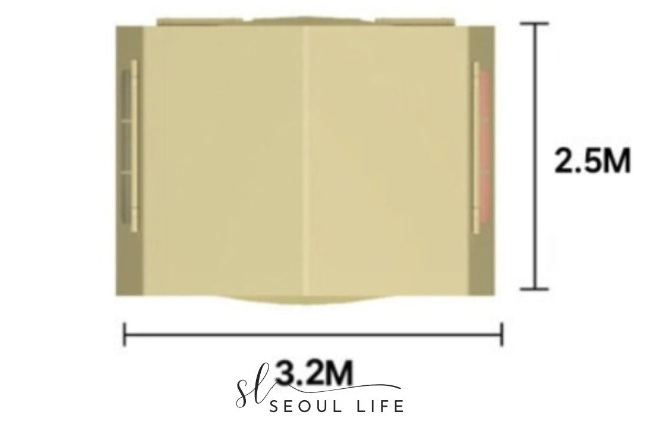 Carpet set for *COODY* Air Tent 8/ Ivory & Dark Khaki Colors