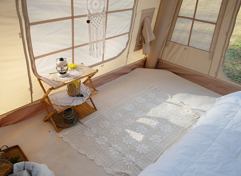Carpet set for *COODY* Air Tent 8/ Ivory & Dark Khaki Colors