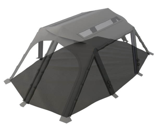 *Urbanside* TPU Front Door, Side Door, Ground Sheet, Inner Tent for "Easy Cabin Pro Air Tent"