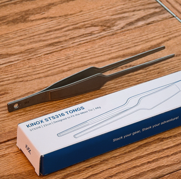 *Kinox* SUS 304 不鏽鋼露營炊具和鍋,附蒸盤、煎鍋、煎鍋和收納袋