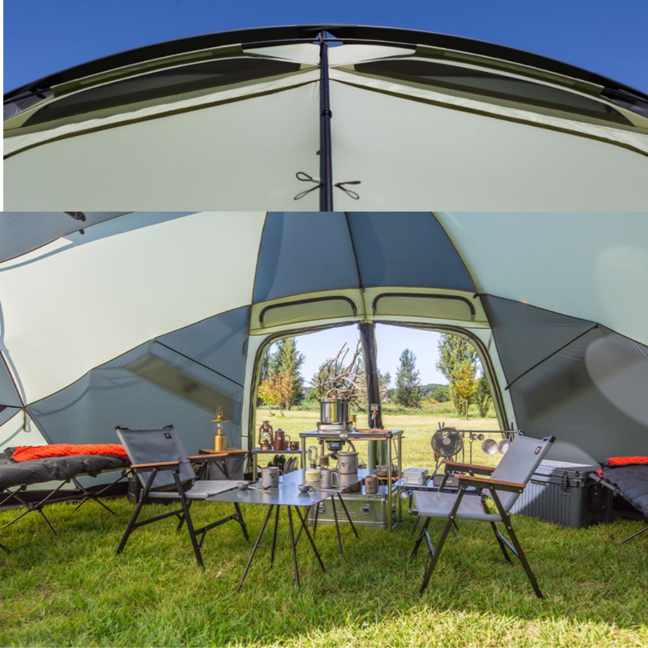 *Minimal Works* Big Ball R Shelter/ four seasons Dome Tent for 4-12 people. Outdoor Camping