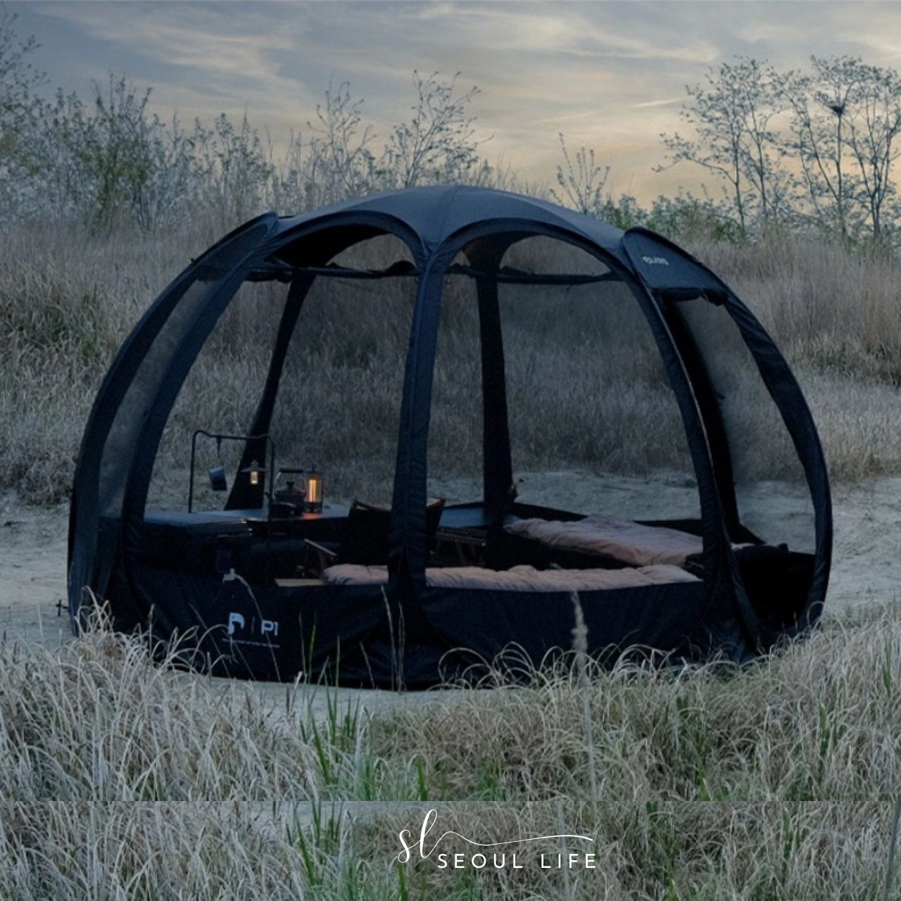 *Polaris* P1 Mesh Shelter Pop-up Dome Tent for 3-4people. Outdoor Camping