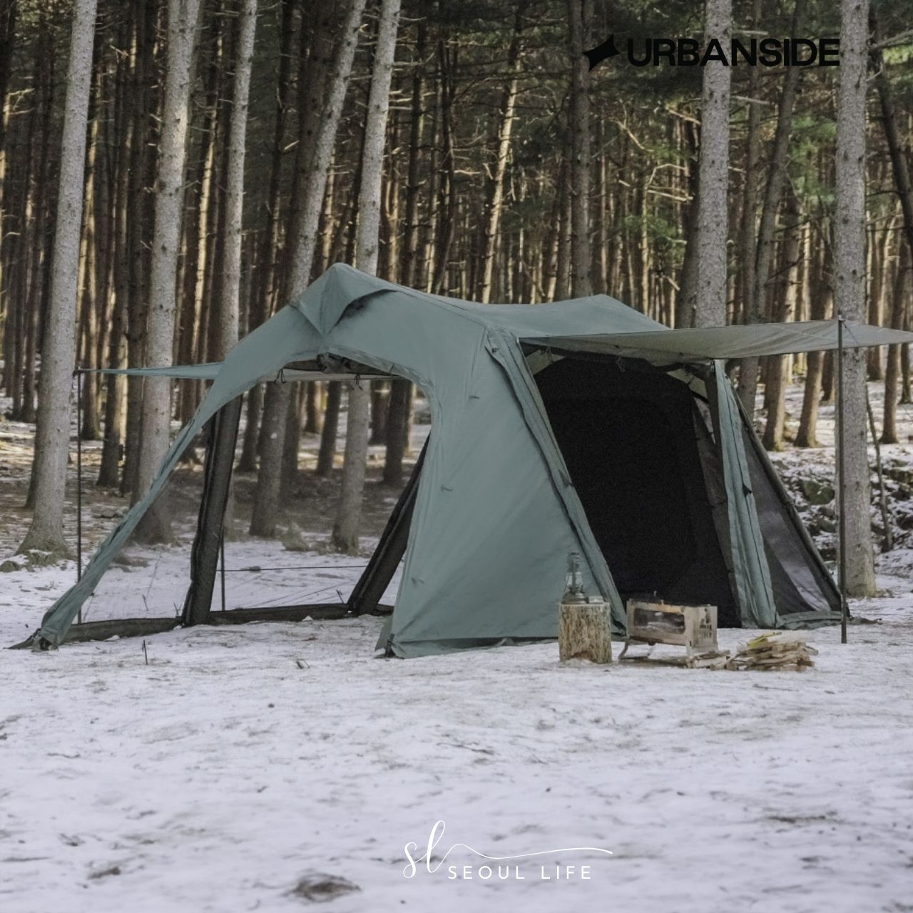 *Urbanside* Easy Cabin Air Tent/ Khaki Color. Outdoor Camping