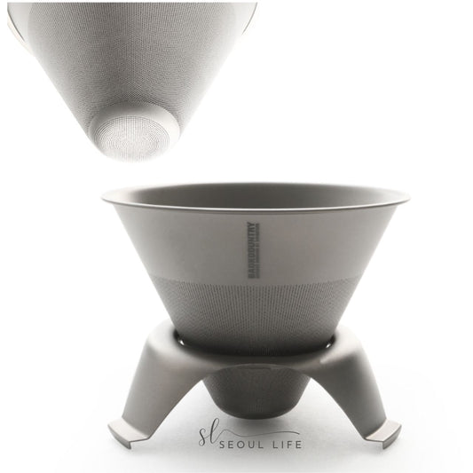 Titanium Coffee Maker for outdoors, Camping, Backpacking, Hiking, Traveling.