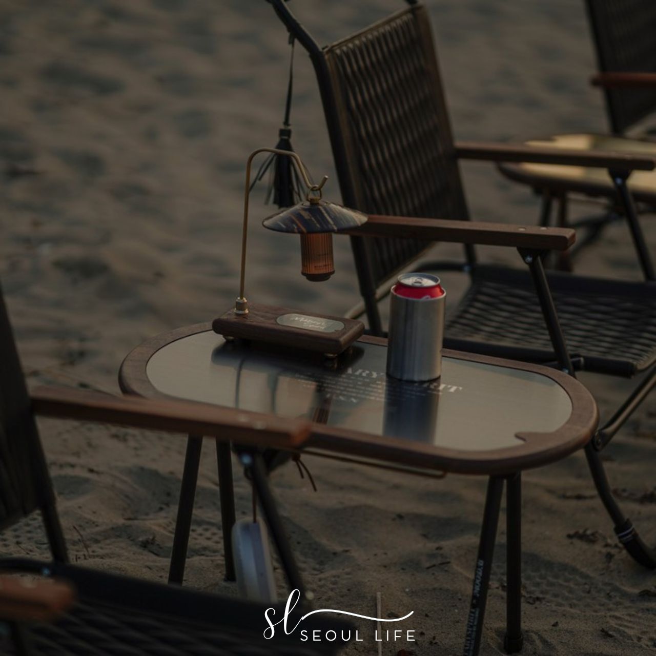 Handcraft Wooden table, camping shelf, outdoor table, Made in Korea. Good for Outdoor Camping