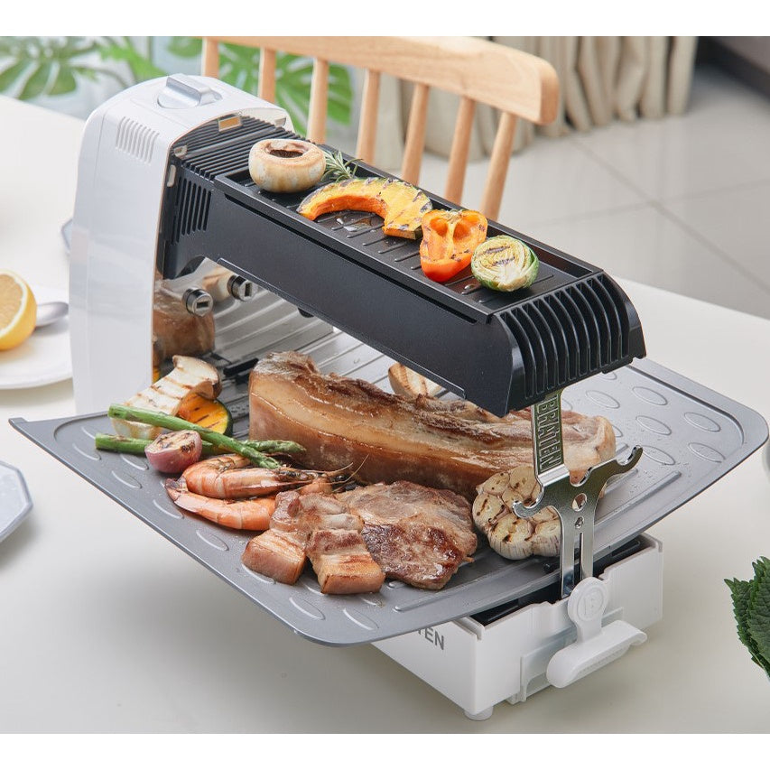 Braten BBQ Grill, Foldable Gas Grill Set, Suitable for Korean Style BBQ. Camping Gear