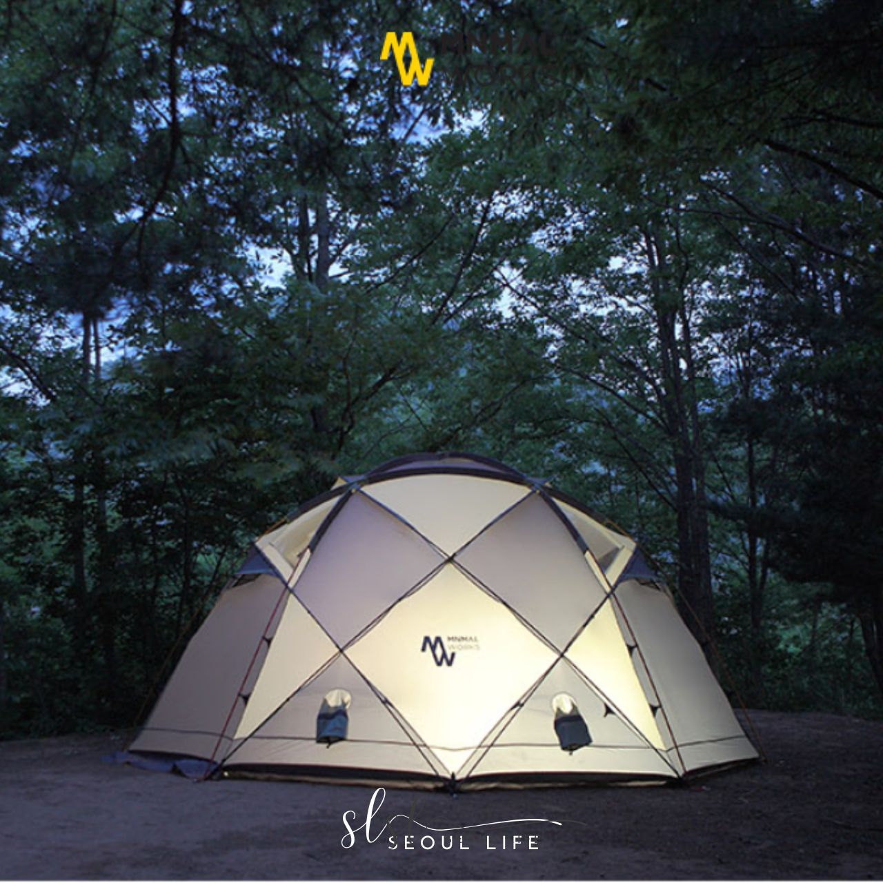 *Minimal Works* Big Ball R Shelter/ four seasons Dome Tent for 4-12 people. Outdoor Camping