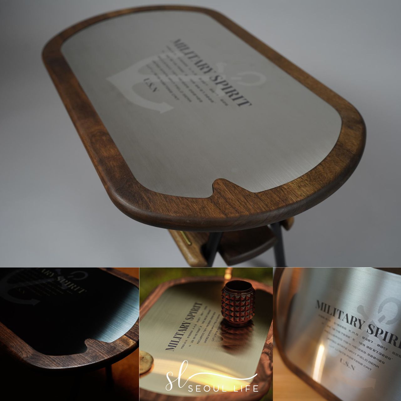 Handcraft Wooden table, camping shelf, outdoor table, Made in Korea. Good for Outdoor Camping