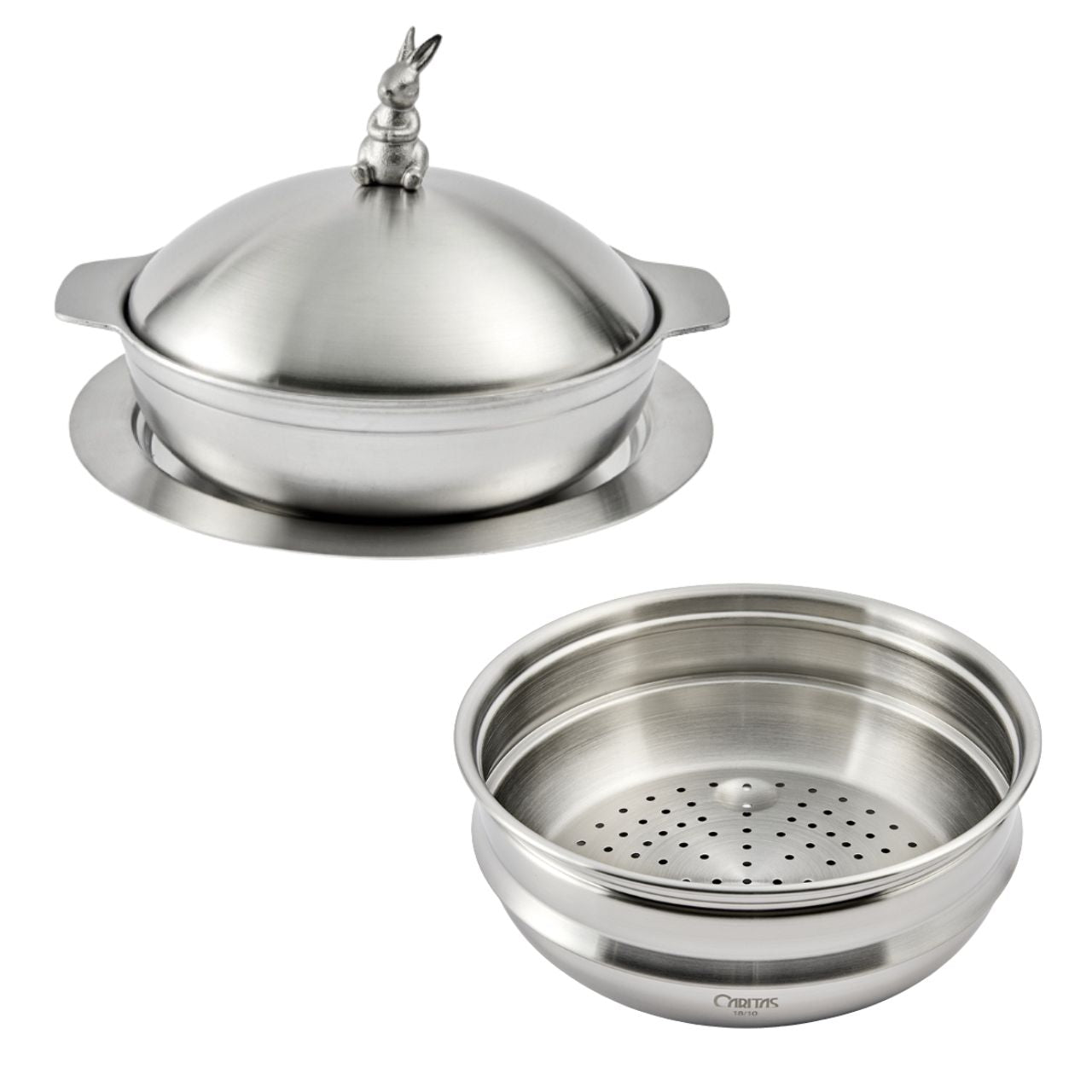 Rabbit Mutil function 20cm Pot & Lid & Steamer Plate Set