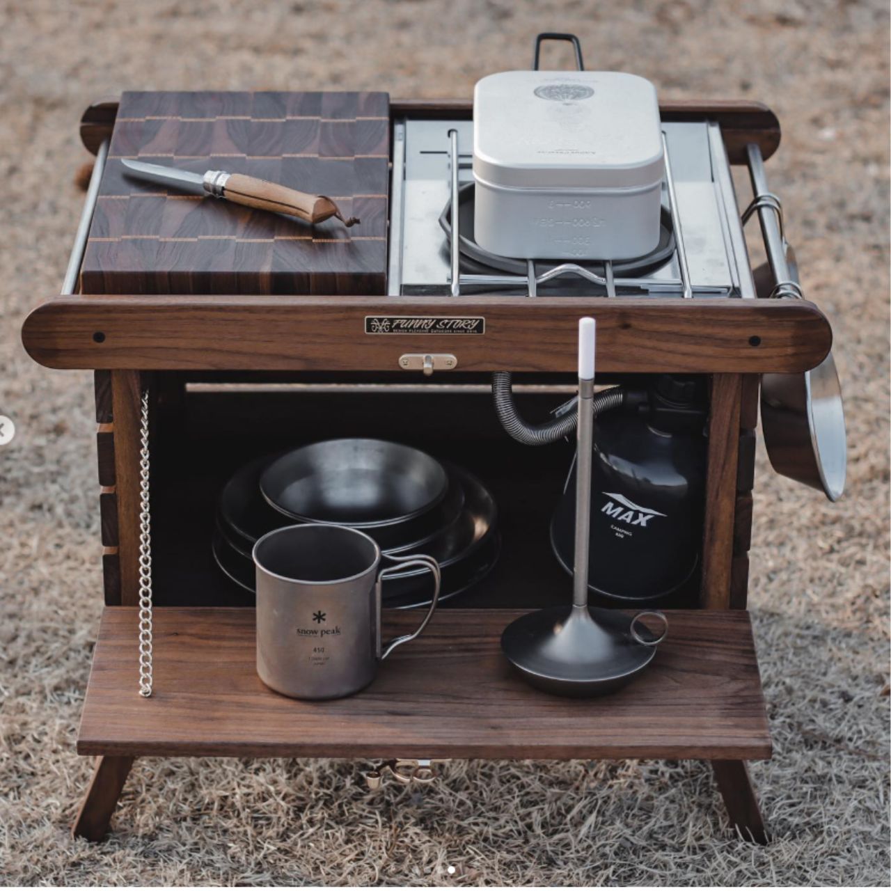 The Classical Box, Handcraft Outdoor Camping Table, Side Table