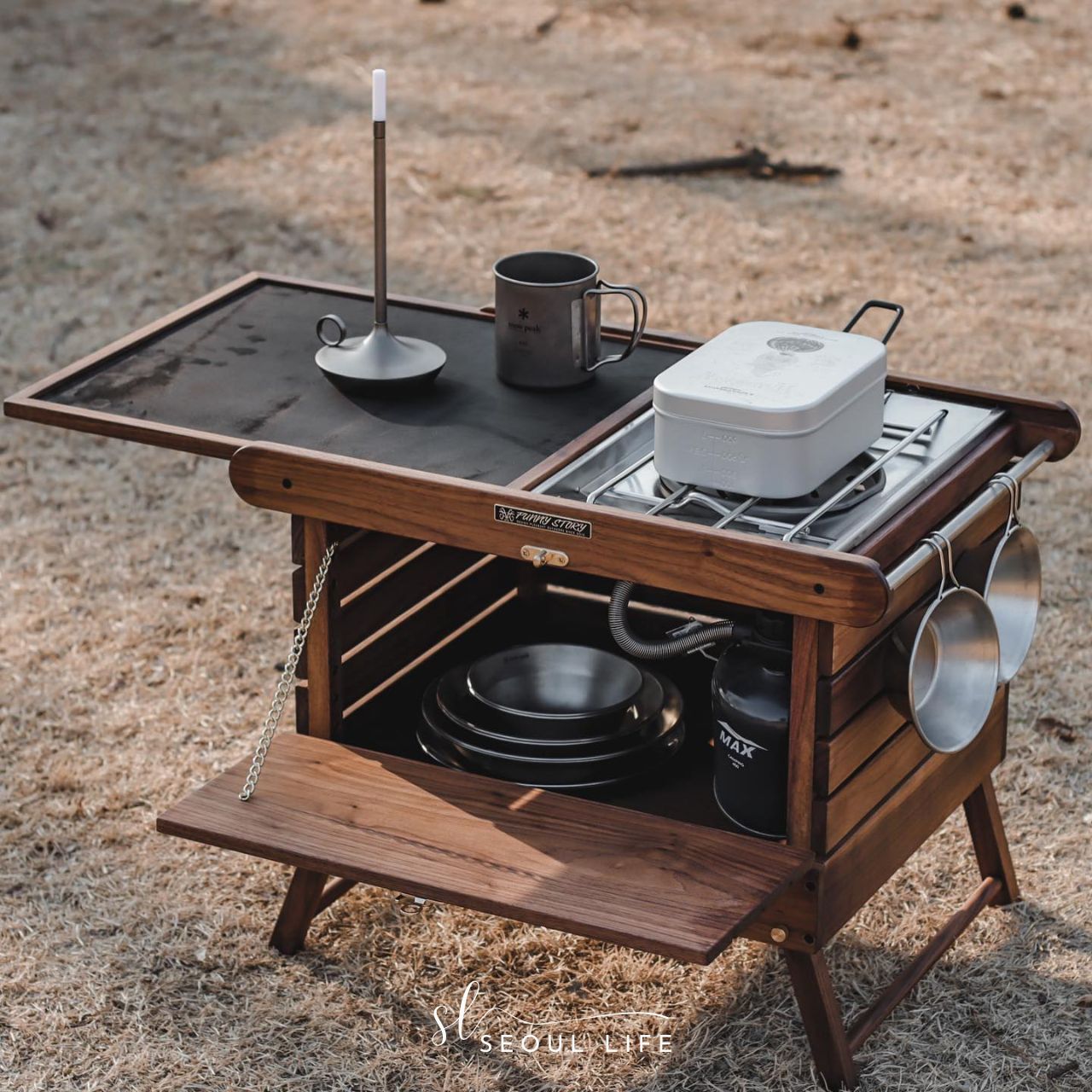 The Classical Box, Handcraft Outdoor Camping Table, Side Table