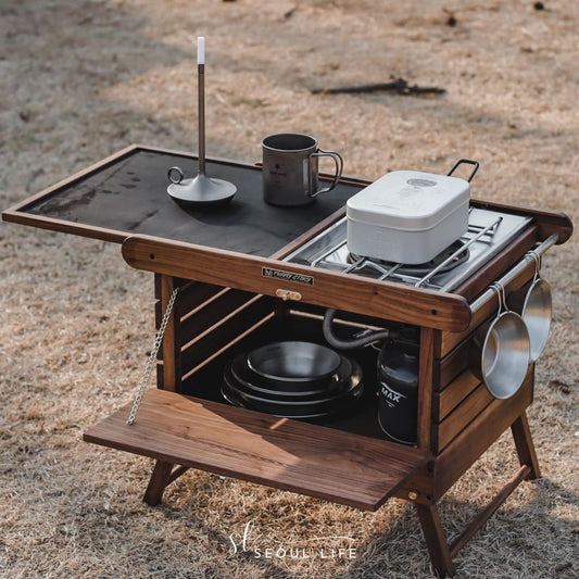 The Classical Box, Handcraft Outdoor Camping Table, Side Table