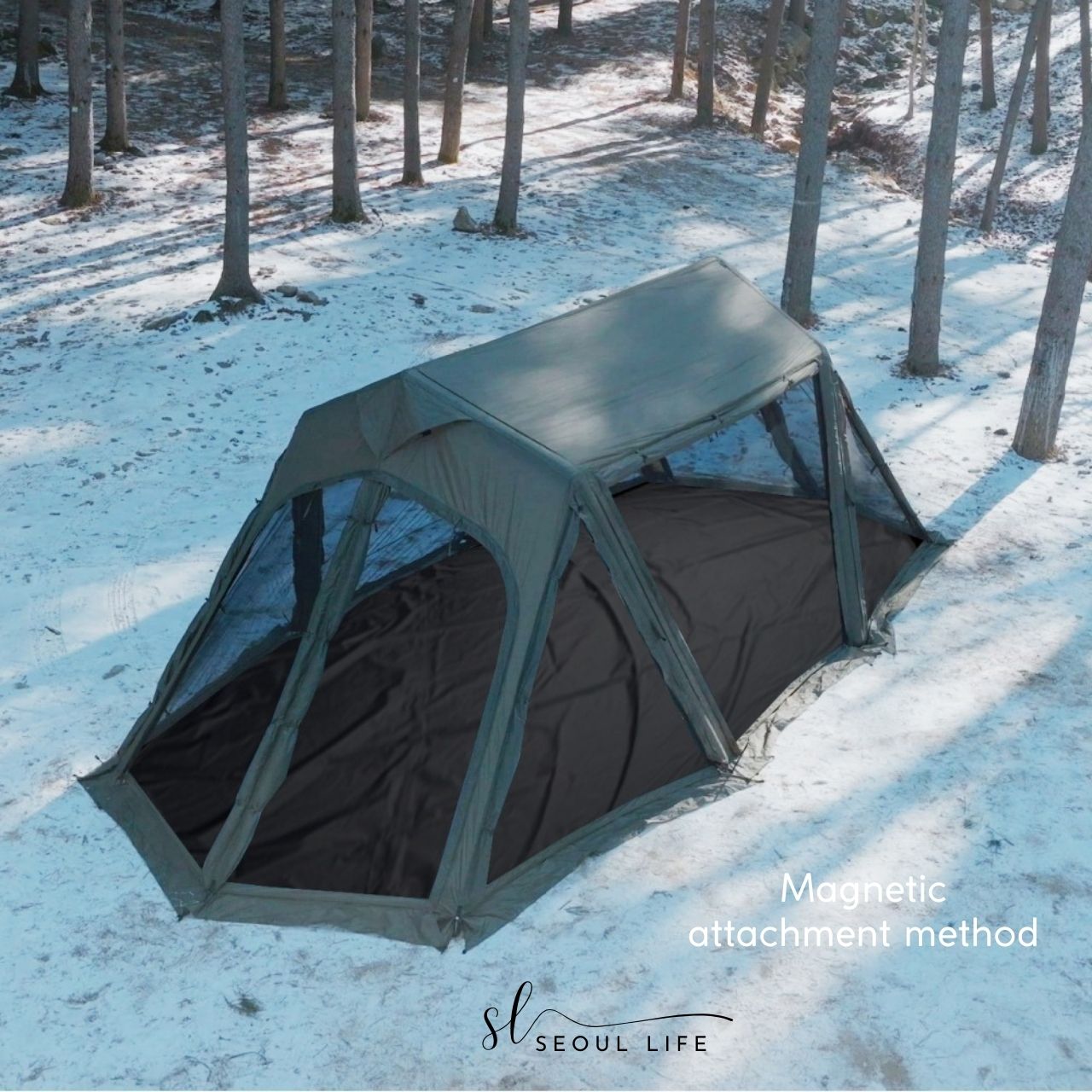 *Urbanside* Easy Cabin Air Tent/ Khaki Color. Outdoor Camping