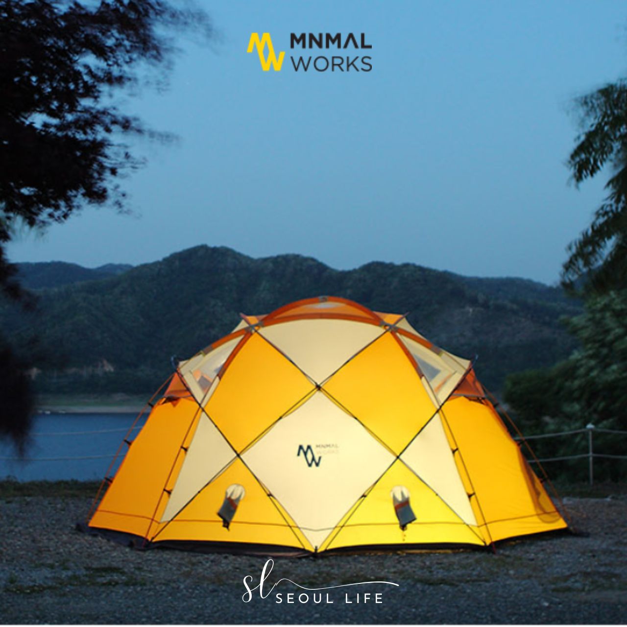 *Minimal Works* Big Ball R Shelter/ four seasons Dome Tent for 4-12 people. Outdoor Camping