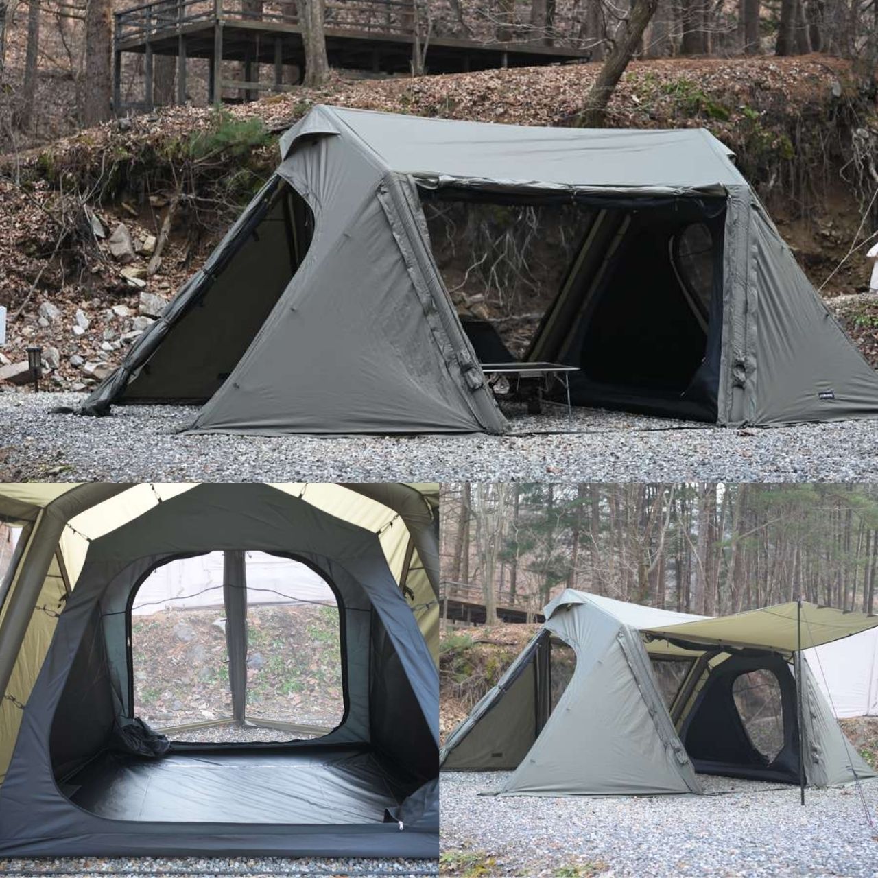 *Urbanside* Easy Cabin Air Tent/ Khaki Color. Outdoor Camping