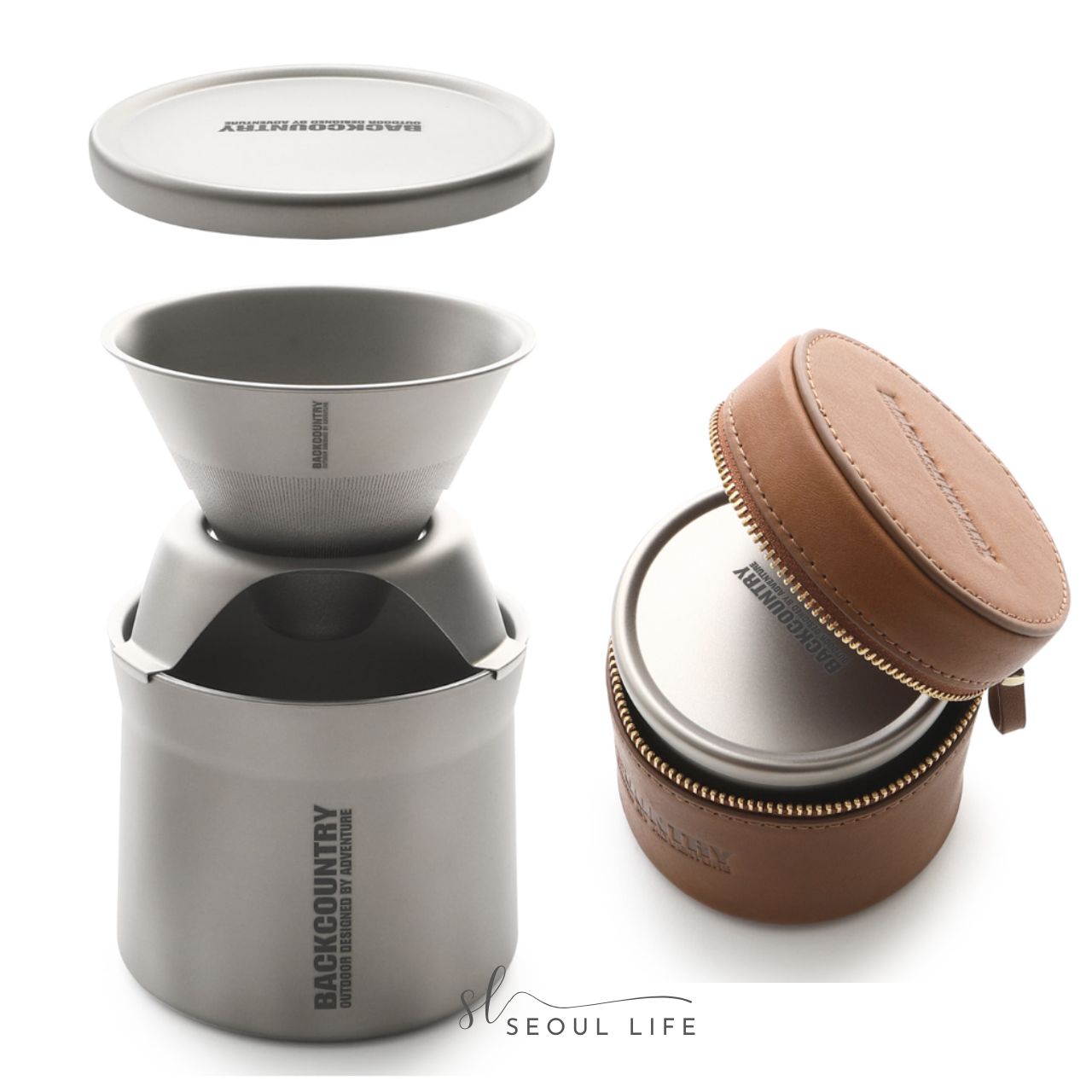 Titanium Coffee Maker for outdoors, Camping, Backpacking, Hiking, Traveling.