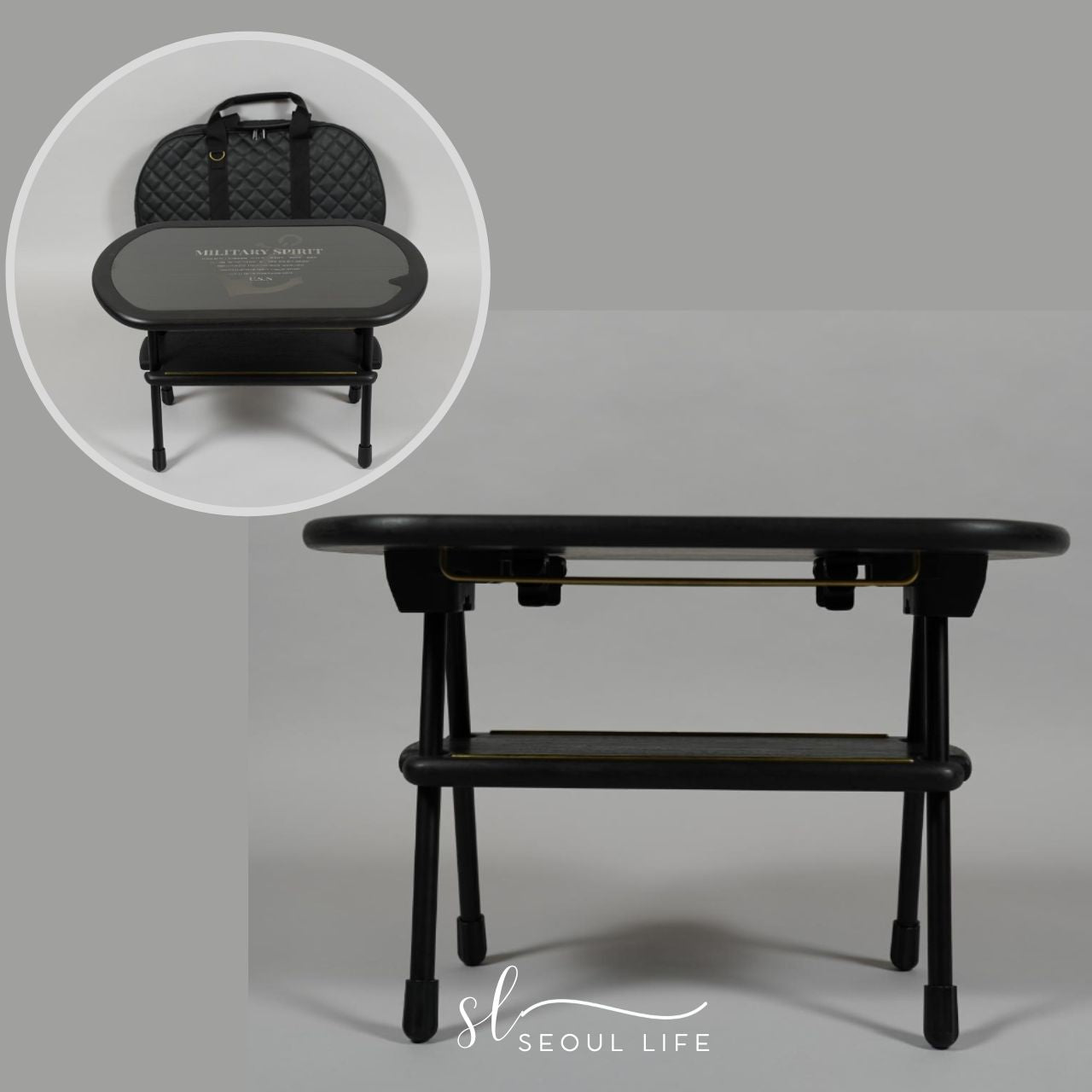 Handcraft Wooden table, camping shelf, outdoor table, Made in Korea. Good for Outdoor Camping