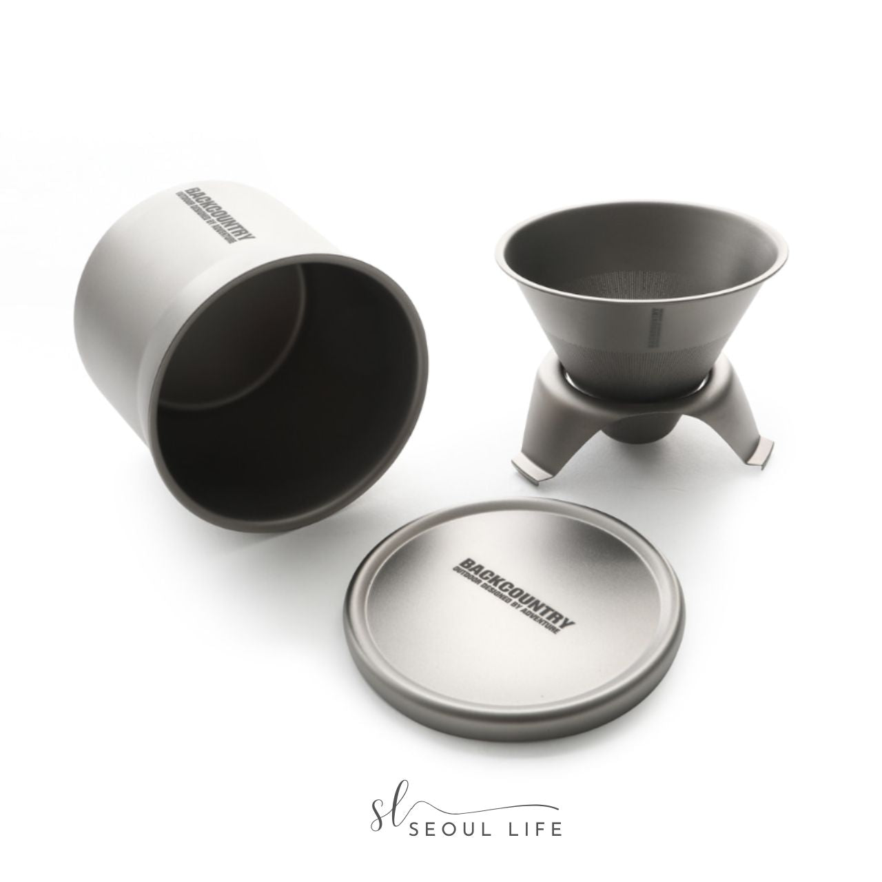 Titanium Coffee Maker for outdoors, Camping, Backpacking, Hiking, Traveling.