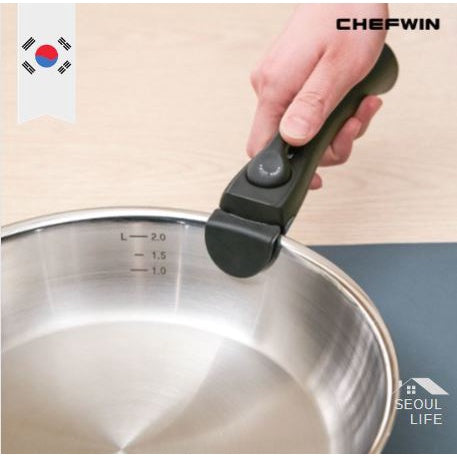 *Chefwin* 316STS stainless pan  with detachable handle